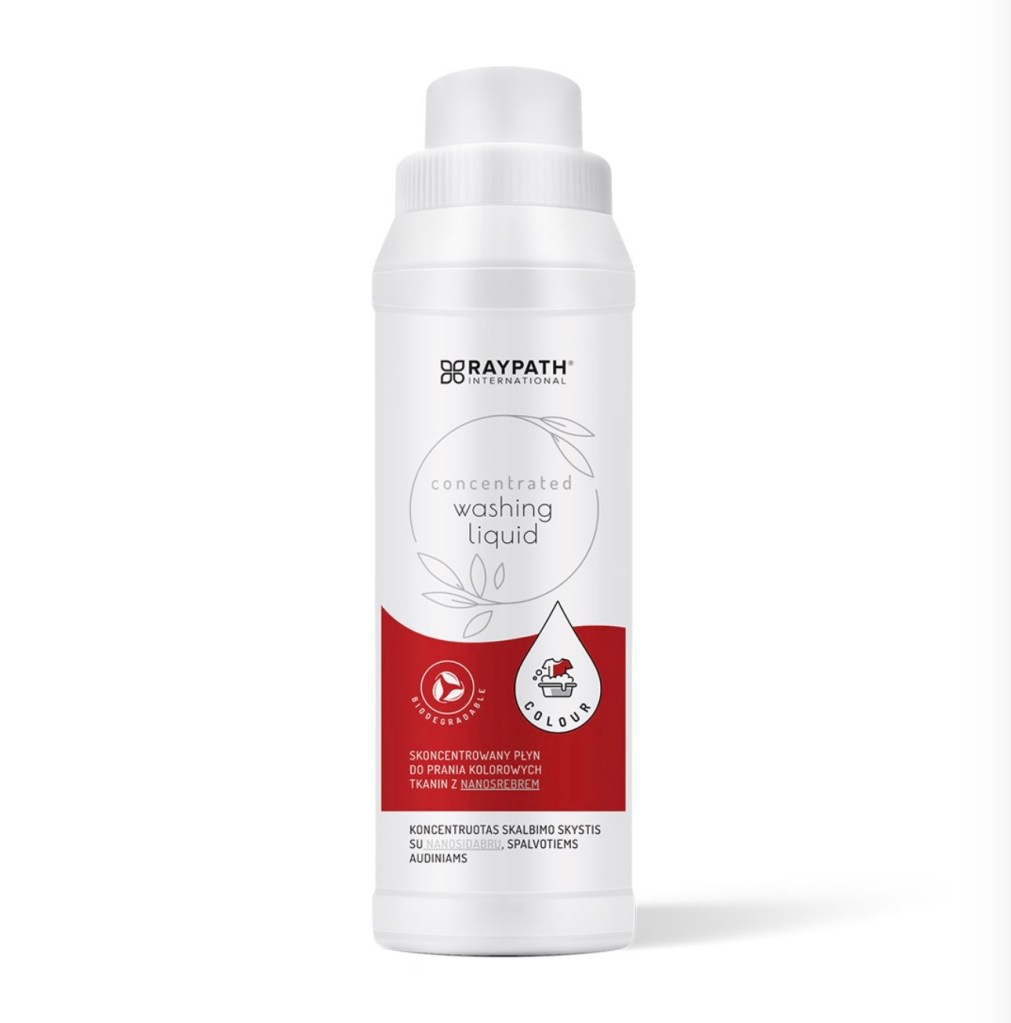 Płyn do prania kolorowych tkanin Raypath 500 ml z nanosrebrem