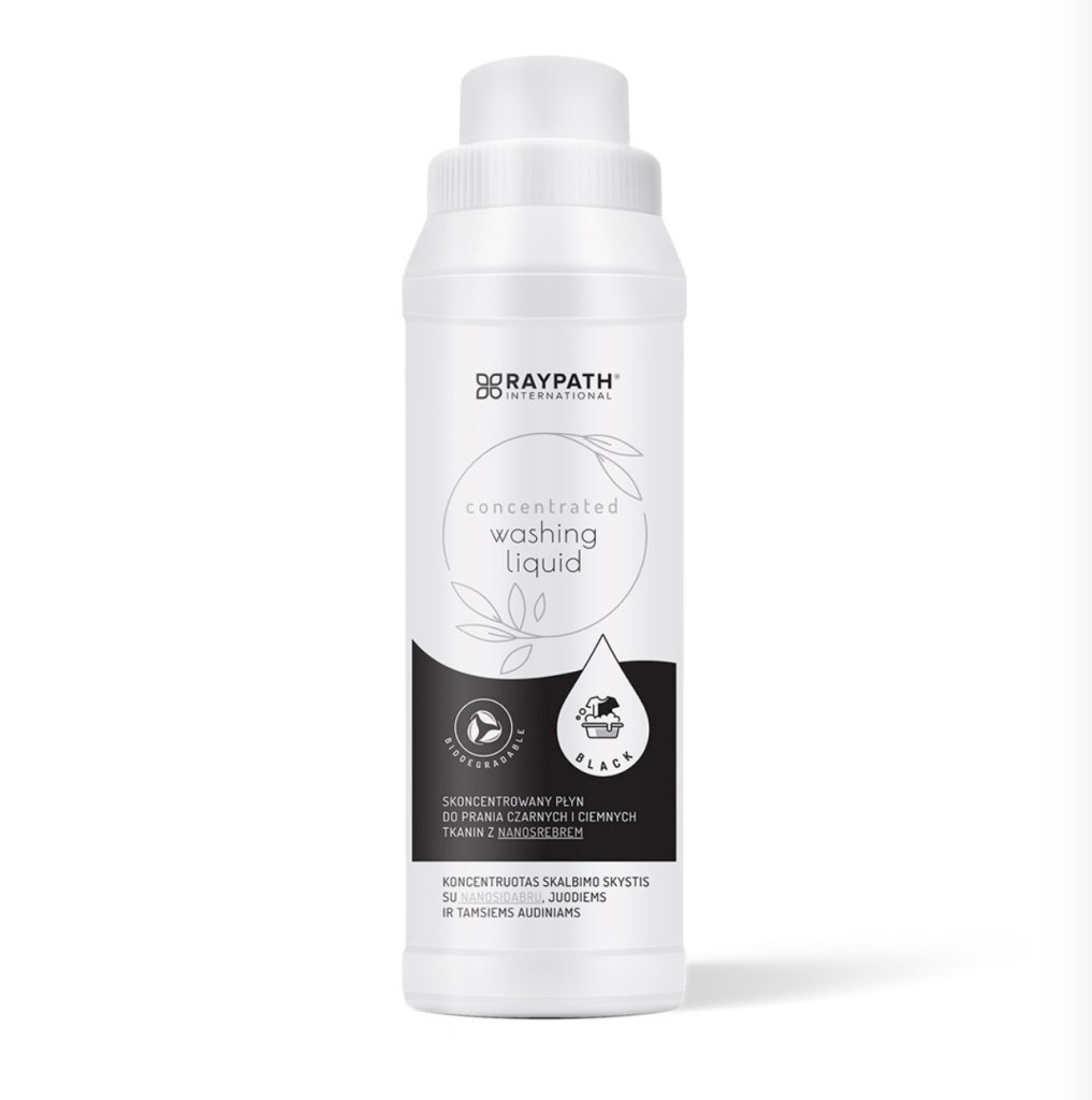 Płyn do prania czarnych i ciemnych tkanin Raypath 500 ml z nanosrebrem